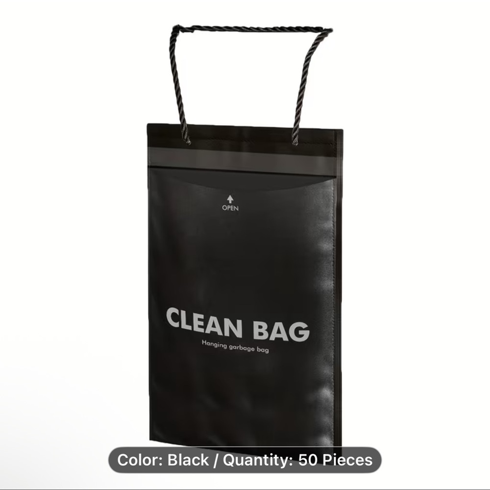 Black Car Trash Bags — (50 Pack) - Picture 2 of 5